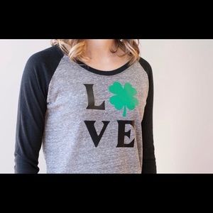 St Patty’s Day Love 3/4 Raglan